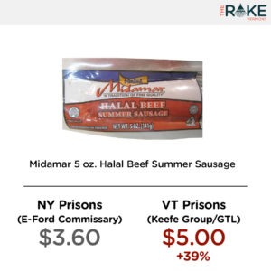 Price comparison: Midamar sausage